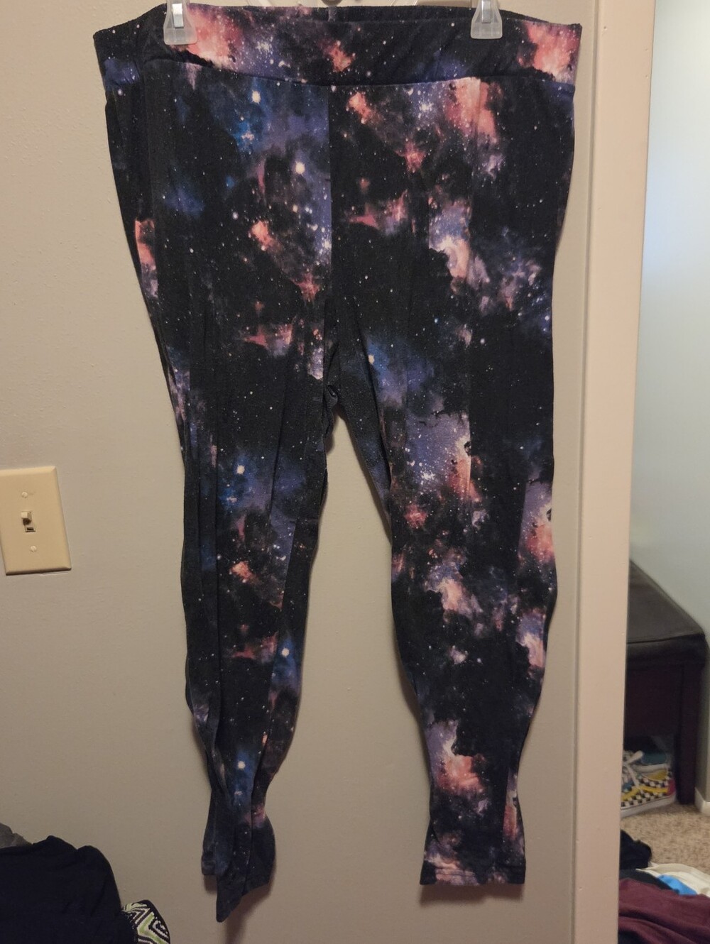 torrid Galaxy Print Leggings - Black, Pink, Blue